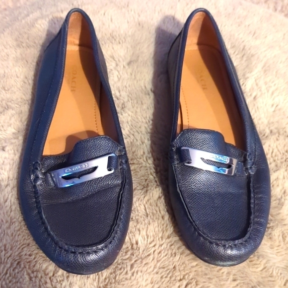 Coach Shoes - Coach loafers slip ons, black, size 9B